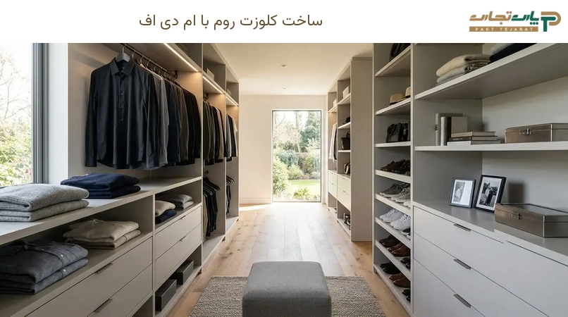 ساخت کلوزت روم با ام دی اف