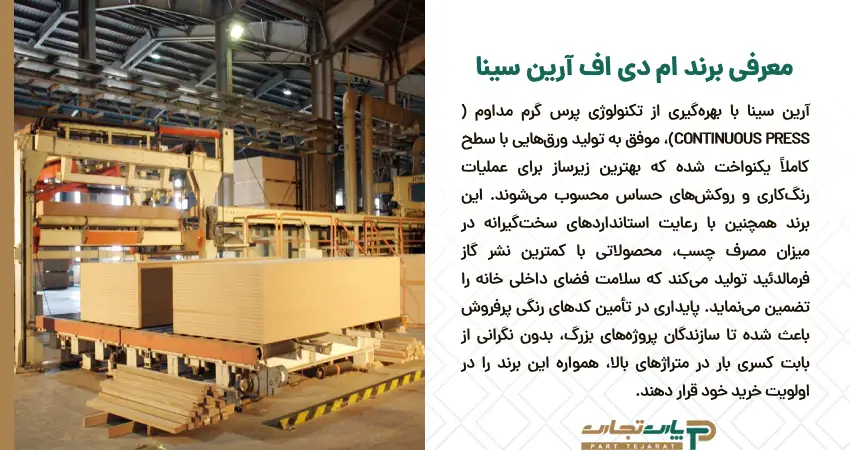 معرفی برند ام دی اف آرین سینا