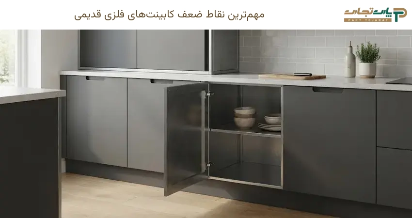 مهمترین نقاط ضعف کابینتهای فلزی قدیمی