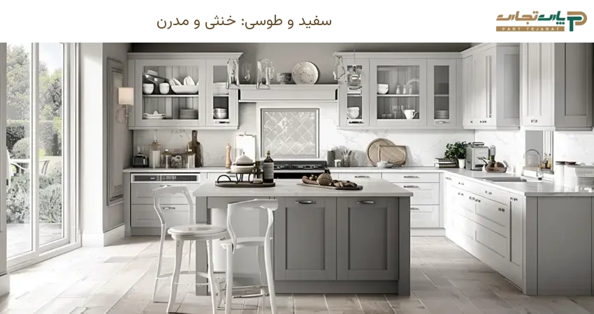 سفید و طوسی: خنثی و مدرن