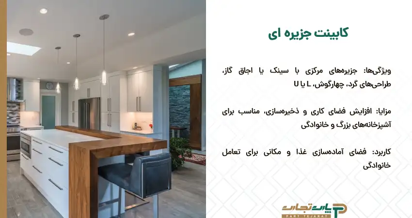جدیدترن نوع کابینت جزیره ای
