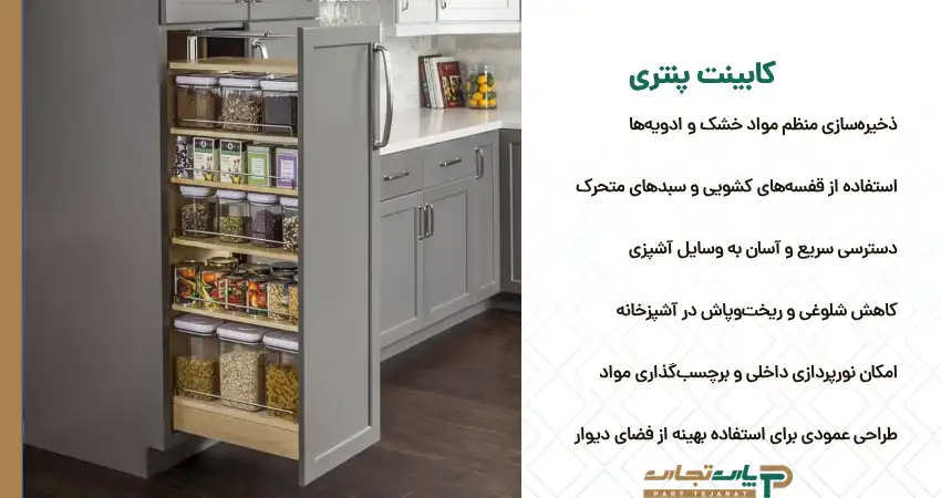 جدیدترین نوع کابینت پنتری