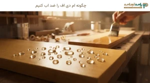 چگونه ام دی اف را ضد اب کنیم