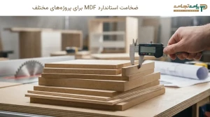 ضخامت استاندارد MDF برای پروژه‌های مختلف